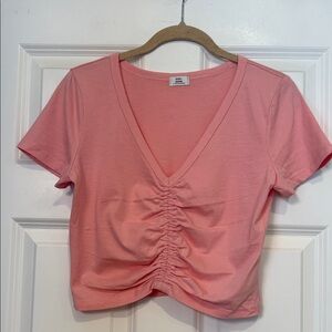 Little Moon Cropped V-Neck Top